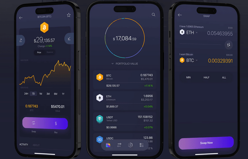 exodus non-custodial wallet