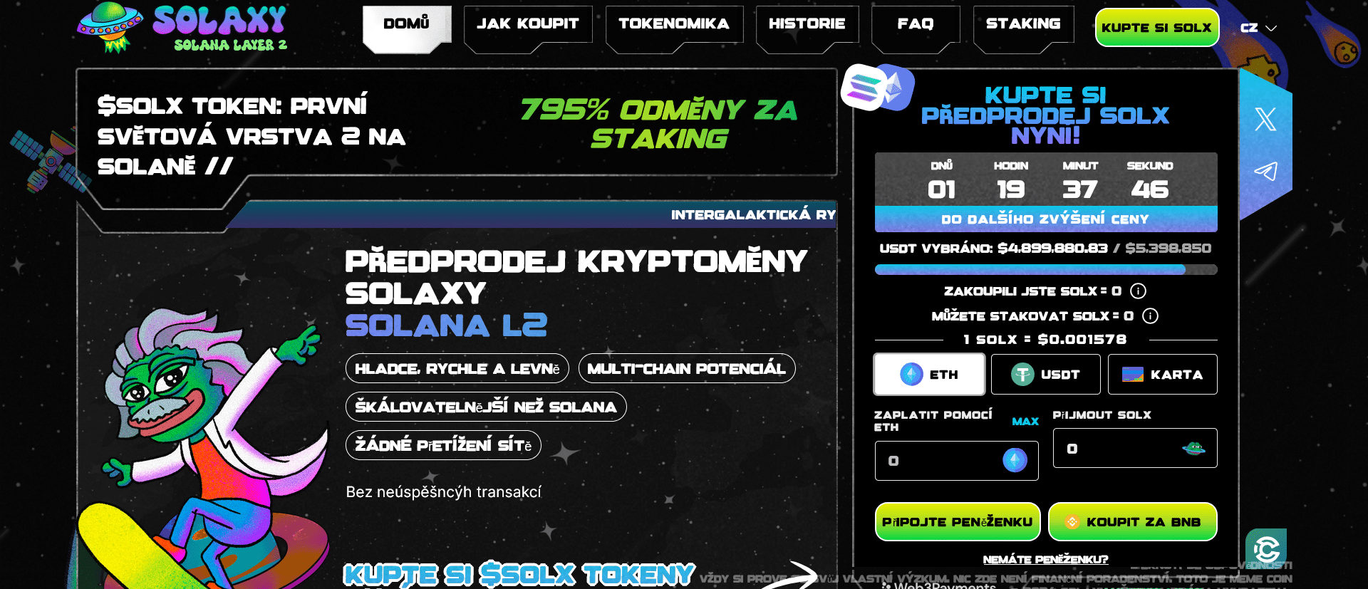 Solaxy – kryptoměny ke koupi