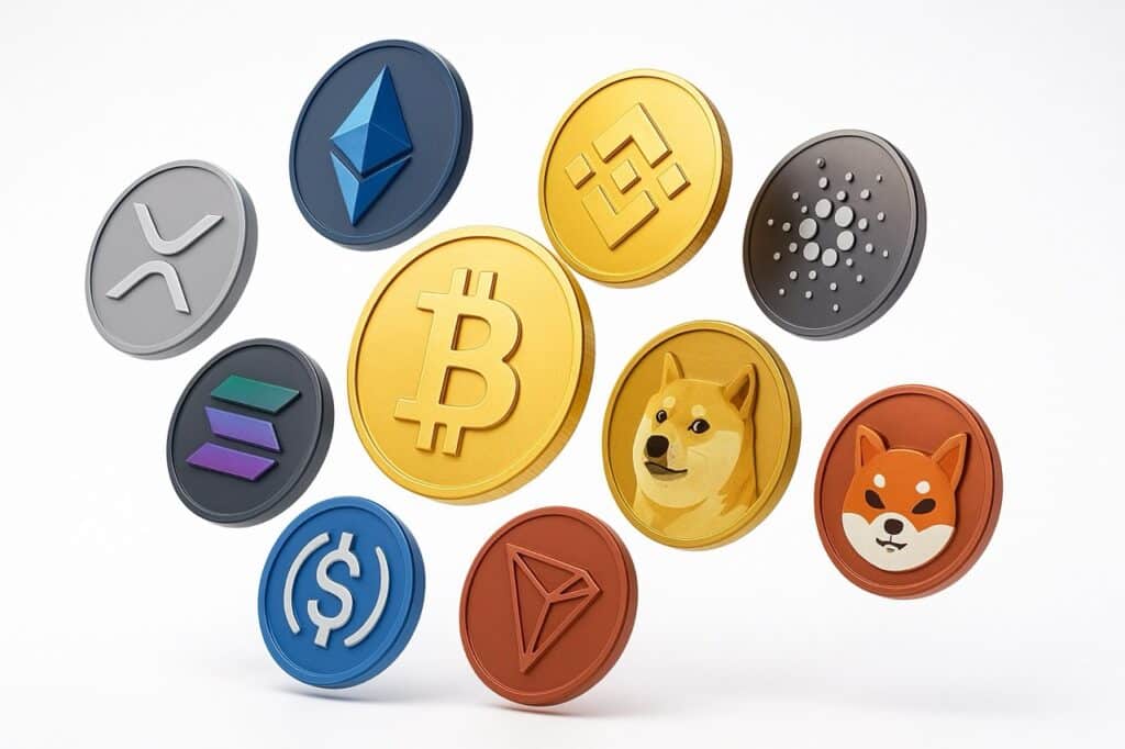 Nabídka známých kryptoměn - kde koupit kryptoměny