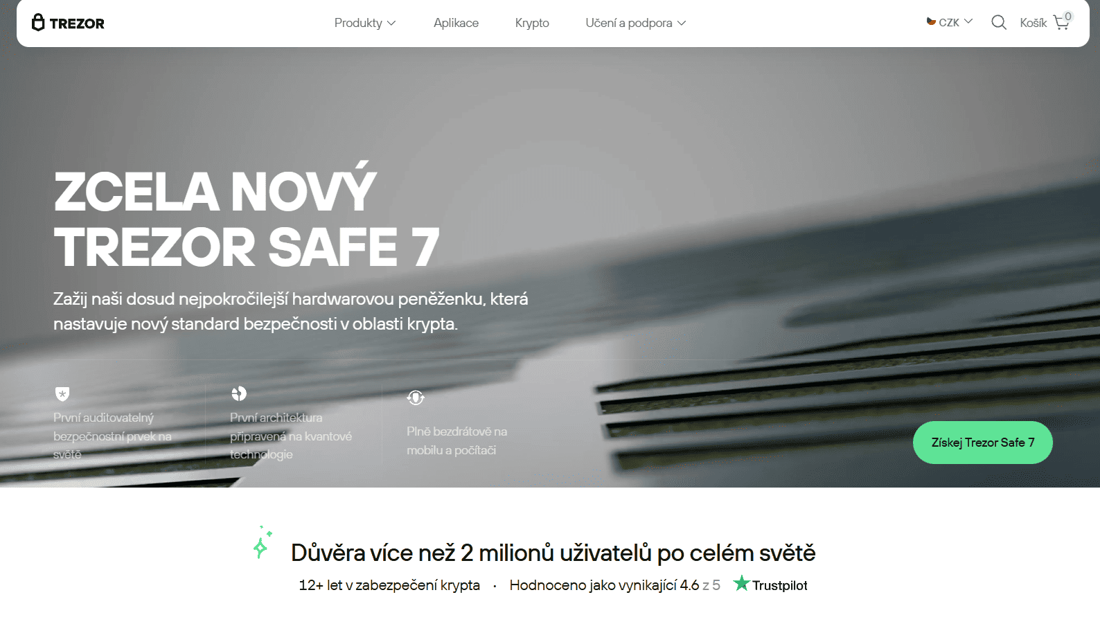 Krypto peněženka Trezor má po celém světě více než 2 miliony uživatelů