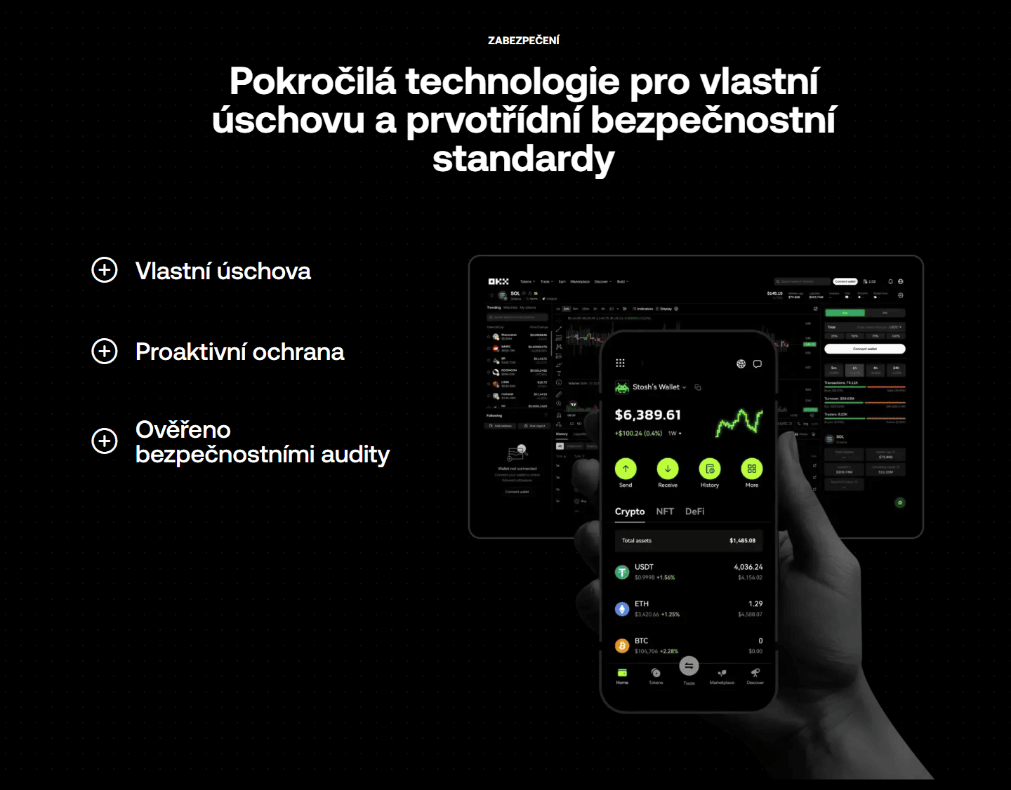 Zabezpečení OKX Wallet