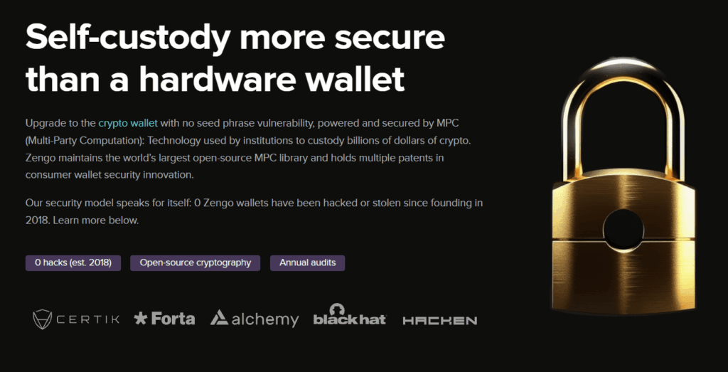 Zengo Wallet bezpečnost