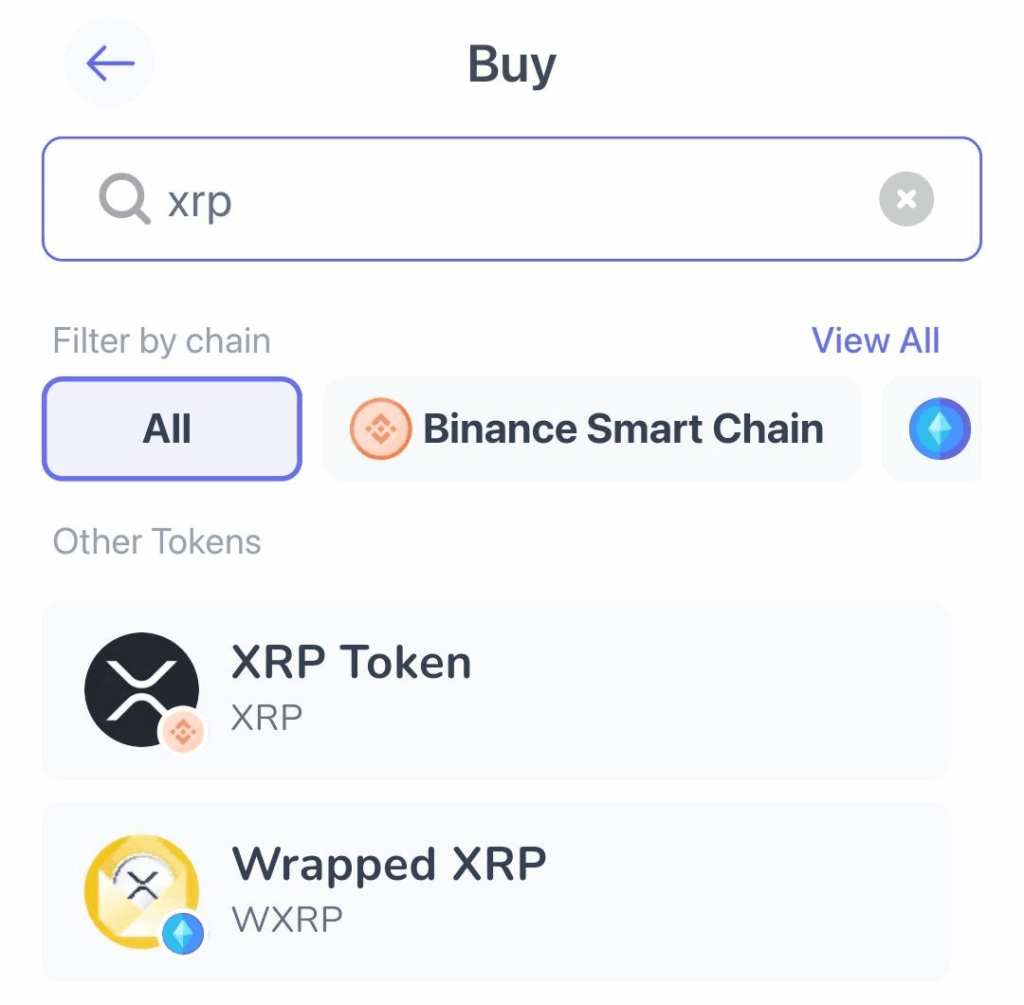 Jak koupit XRP přes Best Wallet