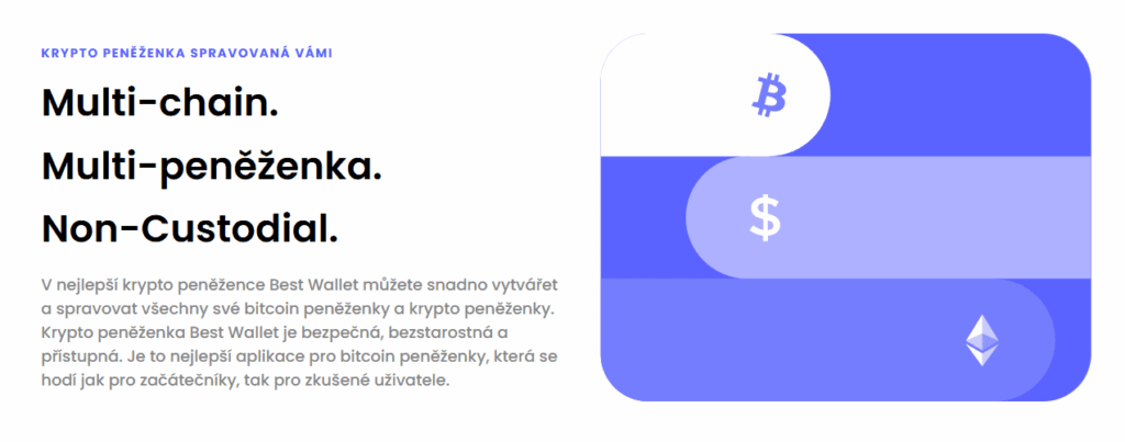 Multi-chain krypto peněženka Best Wallet