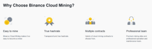 Proč zvolit Binance Cloud mining?